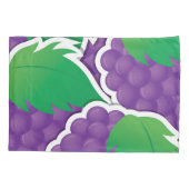 Housse D'oreillers Raisins violets funky (Dos-gauche)