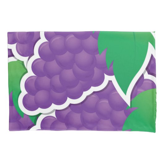 Housse D'oreillers Raisins violets funky (devant)