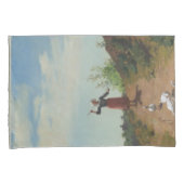 Housse D'oreillers Ramener le troupeau d'oies (par Paul Peel) (devant-Droit)