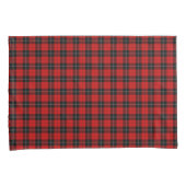 Housse D'oreillers Ramsay tartan rouge noir plaid (devant-Droit)