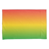 Housse D'oreillers Rastafarian Rasta Rouge or et vert (devant-Droit)