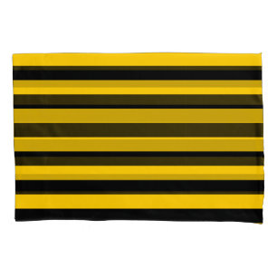 Housse D'oreillers Rayé jaune et noir d'abeille douce