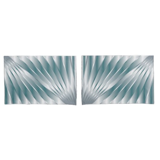 Housse D'oreillers Rayons gris argenté (devant-Set)