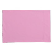 Housse D'oreillers Rayure assortie rose clair uni (devant-Droit)