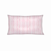 Housse D'oreillers Rayures aquarelle rose