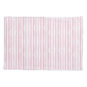 Housse D'oreillers Rayures aquarelle rose (Dos)