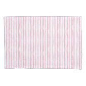 Housse D'oreillers Rayures aquarelle rose (devant)