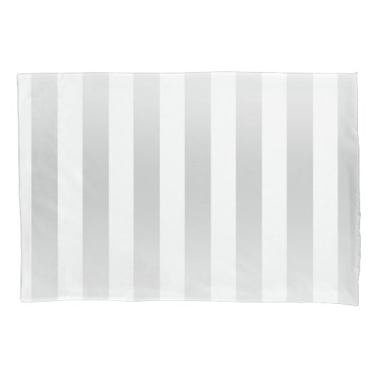 Housse D'oreillers Rayures chic moderne gris satin décoratif chic (devant)