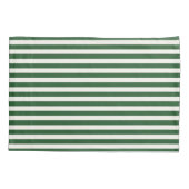 Housse D'oreillers Rayures classiques Vert profond (Dos)