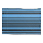 Housse D'oreillers Rayures Noir Bleu (Dos-gauche)