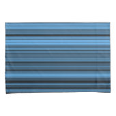 Housse D'oreillers Rayures Noir Bleu (devant-Droit)