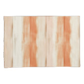 Housse D'oreillers Rayures orange pêche crème   (devant-Droit)