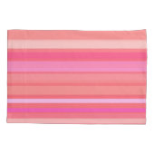 Housse D'oreillers Rayures roses modernes (Dos)