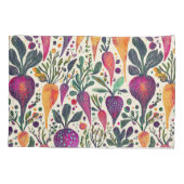 Housse D'oreillers Récolte de Whimsc Vibrant Jardin végétal (Dos-gauche)