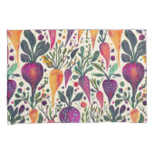 Housse D'oreillers Récolte de Whimsc Vibrant Jardin végétal (devant-Droit)