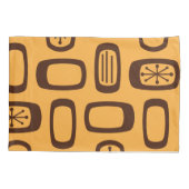 Housse D'oreillers Rectangles arrondies MCM du milieu du siècle orang (Dos)