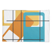 Housse D'oreillers Rectangles de grille (Dos)