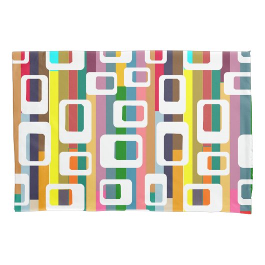 Housse D'oreillers Rectangles et bandes (devant)