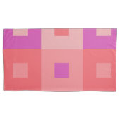 Housse D'oreillers Rectangles roses (devant-gauche)