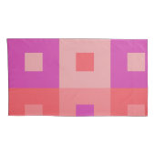 Housse D'oreillers Rectangles roses (Dos-Droit)