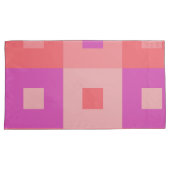 Housse D'oreillers Rectangles roses (devant-Droit)