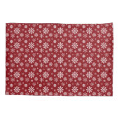 Housse D'oreillers Red And White Classic Christmas Snowflake Pattern (Dos-gauche)