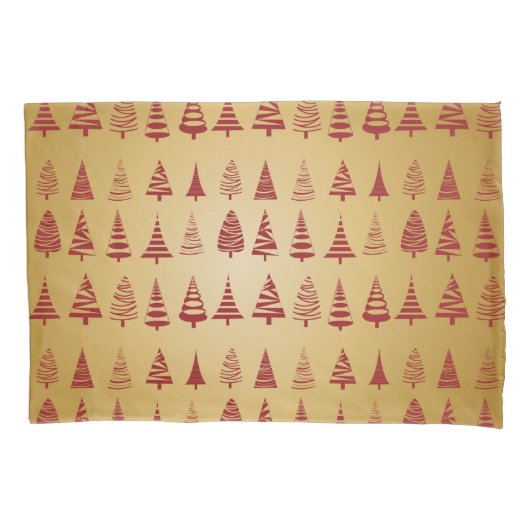 Housse D'oreillers Red Christmas se bat contre l'or (devant)