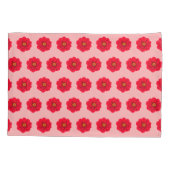 Housse D'oreillers Red Flower Seamless Pattern Pillow Case (Dos)