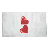 Housse D'oreillers Red Hearts Coque Coussin personnalisé (Dos-gauche)