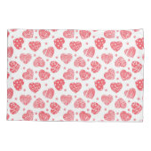Housse D'oreillers Red Hearts Valentines Day Love (Dos-gauche)
