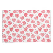 Housse D'oreillers Red Hearts Valentines Day Love (devant-Droit)