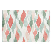 Housse D'oreillers Red Mint Peppermint Mocha Plaid Stripes Christmas (Dos-gauche)