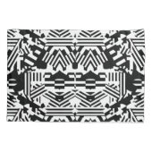 Housse D'oreillers Réflexions Abstraites : lignes, cubes et monochrom (Dos)