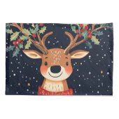 Housse D'oreillers Reindeer Starry Noël Twinkle soir (Dos)
