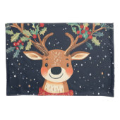 Housse D'oreillers Reindeer Starry Noël Twinkle soir (devant)