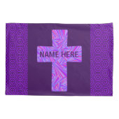 Housse D'oreillers Religion chrétienne croisée pourpre de foi de (Dos)