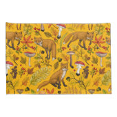 Housse D'oreillers Renard d'automne sur orange (Dos-Droit)