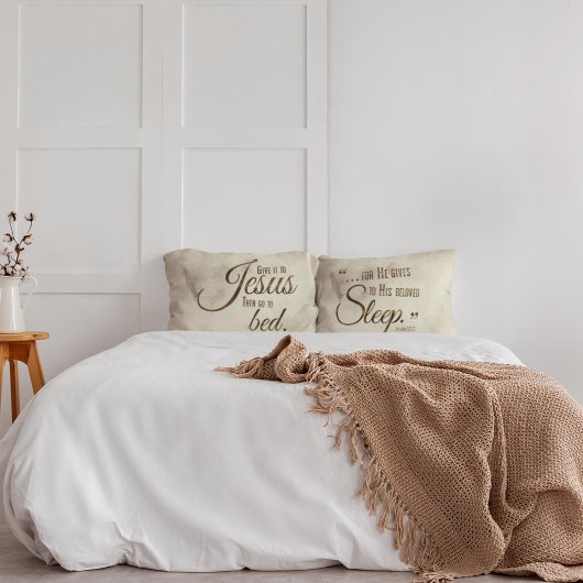 Housse D'oreillers REPOSE À JESUS Christian Citation Coussin Coque Se