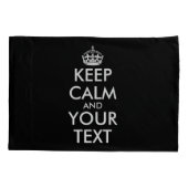 Housse D'oreillers Restez calme et continuez - Créez votre propre (Dos)