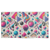 Housse D'oreillers Retro 90s Memphis Geometric Neon Bold Pillowcase (devant-gauche)