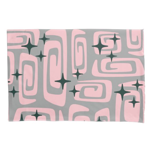 Housse D'oreillers Retro Mid Century Modern Cosmic Abstract Pattern (devant-gauche)