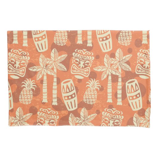 Housse D'oreillers Retro Mid Century Modern Tiki Pattern (devant-gauche)