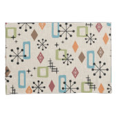 Housse D'oreillers Retro Mid-Century moderne Atomique Abstrait Motif (devant-Droit)