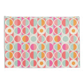 Housse D'oreillers Rétro motif de cercle de roses indien (Dos-Droit)