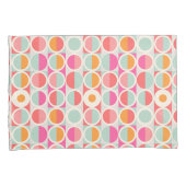 Housse D'oreillers Rétro motif de cercle de roses indien (devant-Droit)