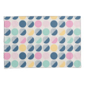 Housse D'oreillers Rétro motif de demi-cercle (devant-Droit)