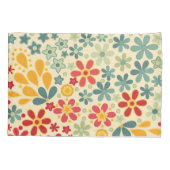 Housse D'oreillers Retro. Motifs floraux (Dos)