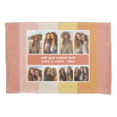 Housse D'oreillers Retro Stripes - 8 Photo Collage (devant)