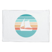 Housse D'oreillers Retro Sunset Effet Perdu + Voilier (Dos)