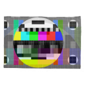 Housse D'oreillers Retro TV pas d'illustration de signal. (Dos)